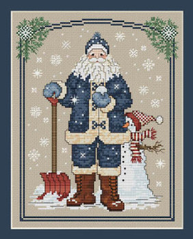 Snowflake Santa 96w x 122h Sue Hillis Designs 10-2269