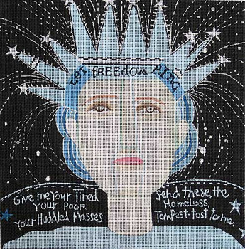 Maggie & Co. M-1878 Statue of Liberty © Kathleen Taylor 9 x 9"	18 Mesh