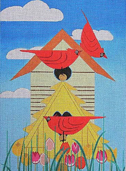 Maggie & Co. M-1870  Bird Condo © Marie Samsone	8 x 11"	18 Mesh 