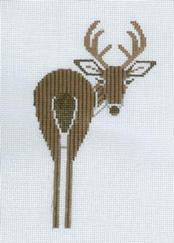 Ornament HC-O314 Key Deer Charley Harper  18  Mesh 5x7