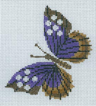 Ornament HC-O315 Purple Butterfly Charley Harper 18 Mesh 5 x5