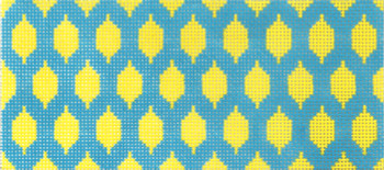 SOS2004 Lemons on Teal 18 Mesh 6in x 2.75in BB Size Son of a Stitch Designs