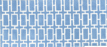 SOS2010 Light Blue Rectangles 18 Mesh 6in x 2.75in BB Size Son of a Stitch Designs