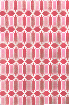 SOS3003 Pink on Pink  18 Mesh 3.5in x 5.5in BC Size Son of a Stitch Designs