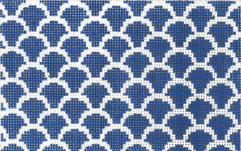 SOS5008 Dark Blue Scales 18 Mesh 5.25in x 3in BD Size Son of a Stitch Designs