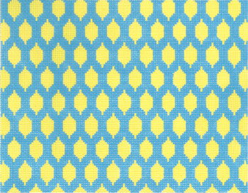 SOS7004  Lemons on Teal 10.25in x 8.25in BF Size Son of a Stitch Designs
