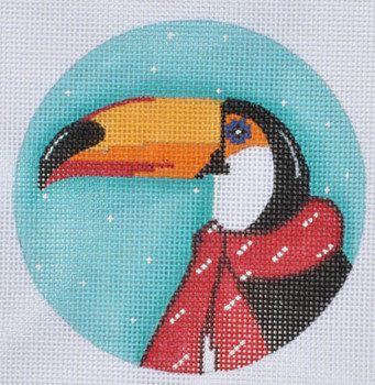 ZIA-13 Toucan Ornament  4” Round 18 Mesh ZIA DESIGNS Danji Designs