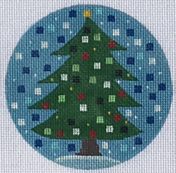 ZIA-43 Christmas Tree Ornament 4” Round 18 Mesh ZIA DESIGNS Danji Designs