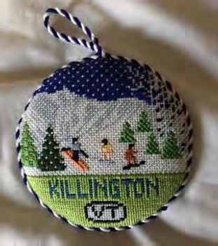 Killington, Vermont ‐ Round 4.25 x 4.25 18 Mesh Doolittle Stitchery R107