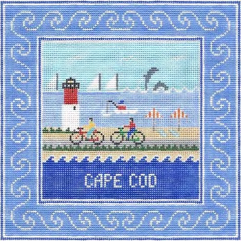 Cape Cod Massachusetts Square 8.75 x 8.75 13 Mesh Doolittle Stitchery S303