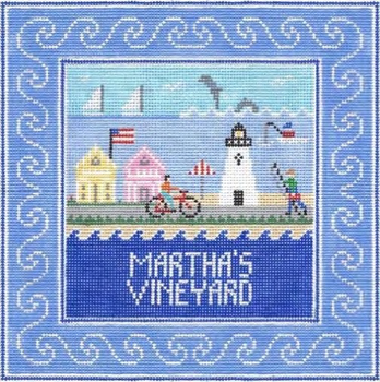 Martha’s Vineyard Massachusetts 8.75 x 8.75 13 Mesh Doolittle Stitchery S302