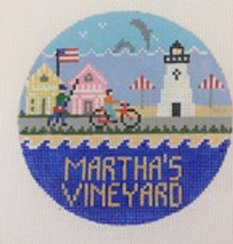 Martha’s Vineyard Massachusetts 4.25 x 4.25 18 Mesh Doolittle Stitchery R302 