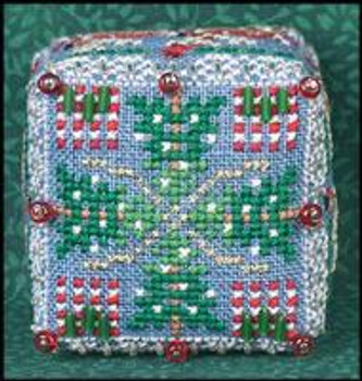 Gift Linens Just Nan FLORAL FIFTEEN Biscornu Cross Stitch Embroidery Kit Embellishments Pattern French Threads /& Pins 3D Shape