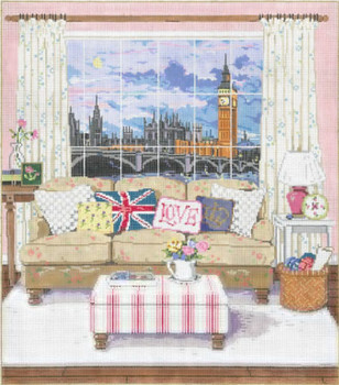 View Of London 14 x 16 18 Mesh Once In A Blue Moon By Sandra Gilmore 18-950 