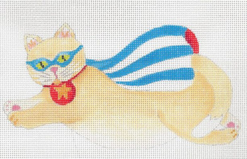 ED-17195D Captain Ameri-Cat 18g, 6.75" x 3.5"  DeDe's Needleworks