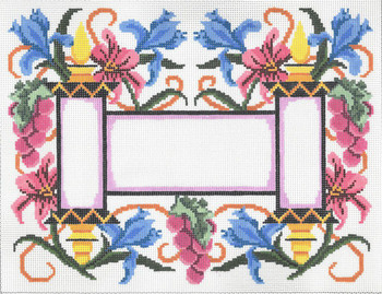 JT032X Torah Flowers Pink Tallis  Size:  13 x 10, 13g  Two A T Design