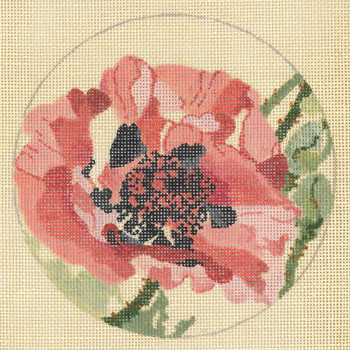JJL-012 Oriental Poppy LINEN 18g, 5.5" diameter JOY JUAREZ  