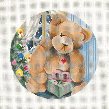 JJO-2038 Teddy Bear With Gift 18g, 5.5" diameter JOY JUAREZ  