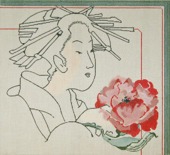 JJP-3030 Geisha/Red Poppy 18g, 13" x 12"JOY JUAREZ