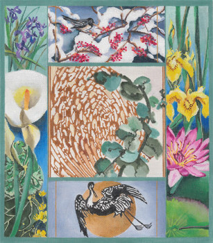 JJP-3075 Four Seasons  Tapestry18g 13" x 15" JOY JUAREZ   