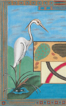 GS-299 11th Hour Triptych - Heron 18g, 5"x 8" Sharon G