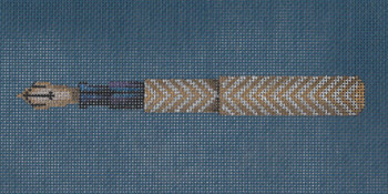 GS-425 Gold and Silver Chevron Pen 18g Sharon G