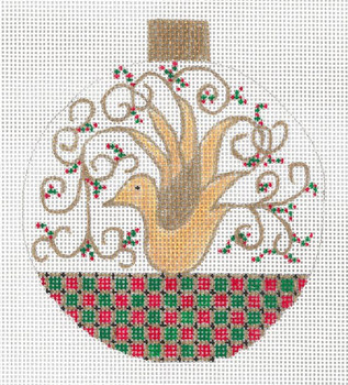 GS-657 Dove Ornament 18g, 4.25" x 4.75" Sharon G