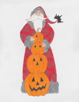 CB-124 The Smiling Pumpkin Santa 18g 5.5" x 11.25"CURTIS BOEHRINGER