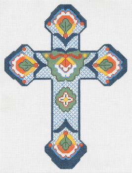 443-JH Cross Intricate Talavera #1 18g, 7.5" x 10" Creative Needle