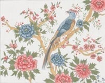 JH-7 Floral with Bird 13g; 14" x 11" Creative Needle