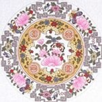 OD-125 Traditional Round Rose Medallion 13" diameter Creative Needle