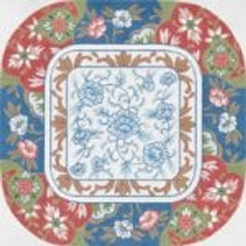 OD-174   Imari w/ Rounded Corners 18g, 13" x 13"  Creative Needle