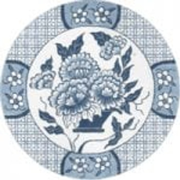 OD-155 Round Blue Floral Design 13g, 11" diameter Creative Needle