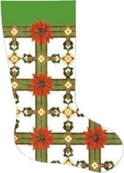 XS-238 Poinsettia Stocking Creative Needle