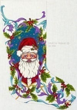 XS-239 Santa's Face Stocking  Creative Needle