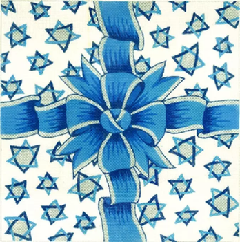 X-515 Ribbon with Stars Blue/Silver 13 x 13 13 Mesh Creative Needle