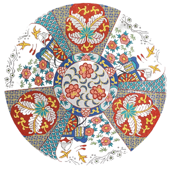 OD-365 Imari Heirloom 18" diameter Creative Needle