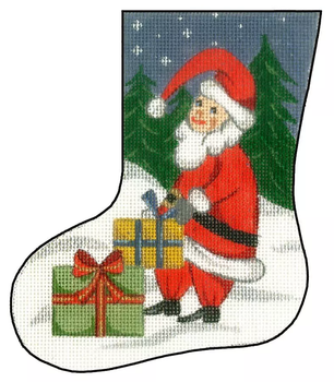 X-45 Mini Stocking Santa 18 ct., Dimensions: 5″ x 6″ Creative Needle