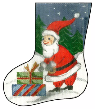 X-48 Mini Stocking Santa 18g, 5"x 6" Creative Needle