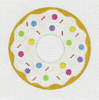 F104 Donut with Sprinkles 4 dia EyeCandy Needleart