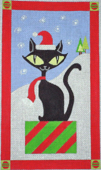 C103A Santa Baby 5.5 x 9.25  EyeCandy Needleart