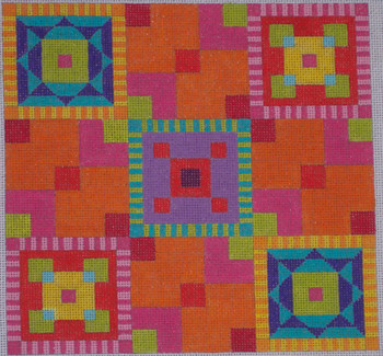 G100A Tropic Colors Maze 7.5 x 7.75 EyeCandy Needleart