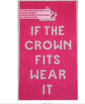 FA104 If the Crown Fits...  51/4 x 91/4 EyeCandy Needleart