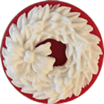 Kelmscott Designs Wreath Needle Minder 1" round