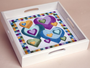 TRAY 69002 Sudberry Cream White  (solid matte finish) SQUARE CLASSIC Pattern Not Included