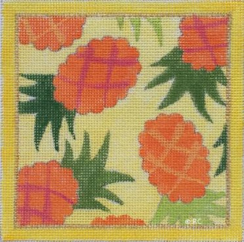 HO1502 PINEAPPLE SQUARE 5" 18 Mesh Raymond Crawford Designs 