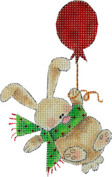 COC-102K Bunny On A Balloon 13 Mesh 3.5 x 5.5 Renaissance Designs