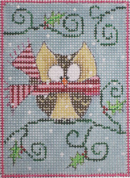 N-188/6 The Owl 18 Mesh 2.75 x 3.75 Renaissance Designs With Stitch Guide