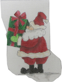 MNS-257 A Gift From Santa Mini Stocking 18 Mesh 4 x 6  Renaissance Designs