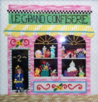 FC-107 Le Grand Confiserie 18 Mesh 11 x 11 Renaissance Designs STITCHED MODEL